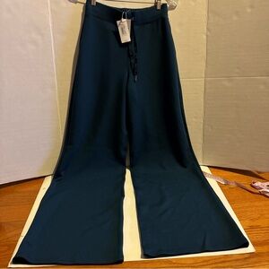 Spanx Air Essentials Wide Leg Pants Crystal Teal Size Tall Small NWT